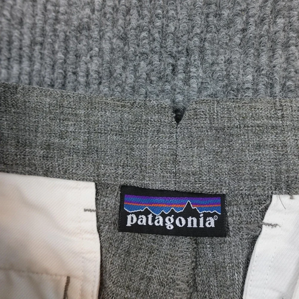 Patagonia Microfiber Dress Pants Mens 32x30 Gray Straight Leg Travel Office